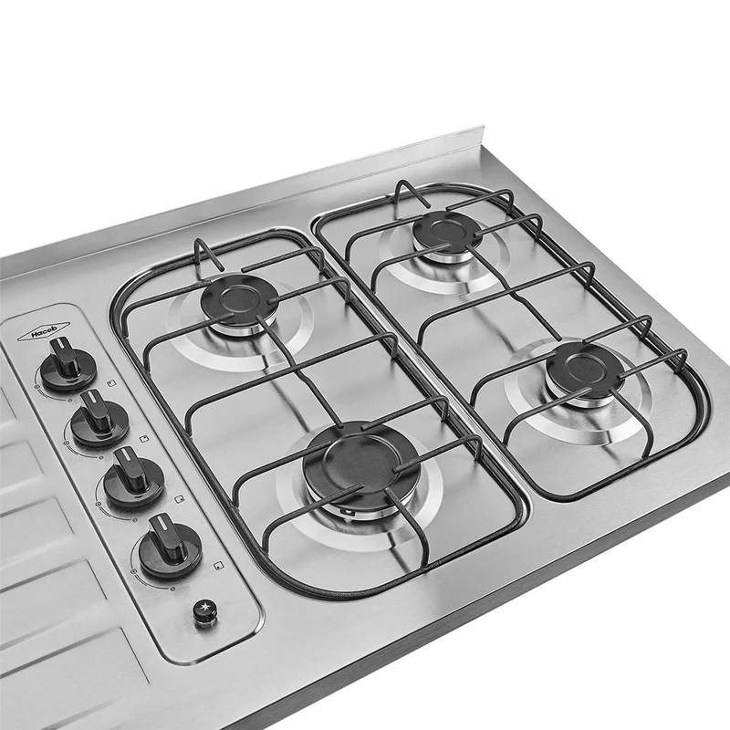 Cocina Integral Emilia, Fresno Europeo y Taupe, Incluye Mesón izquierdo