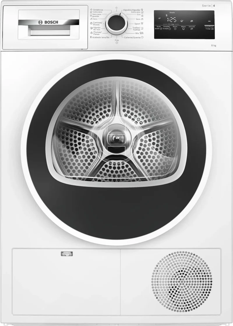 Secadora Bosch Serie 4 WTR83200ES 8 Kg bomba de calor