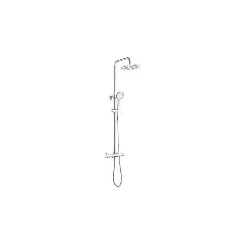 Columna de ducha termostática con grifo para bañera y alcachofa de mano en cromado Ebro de Valaz