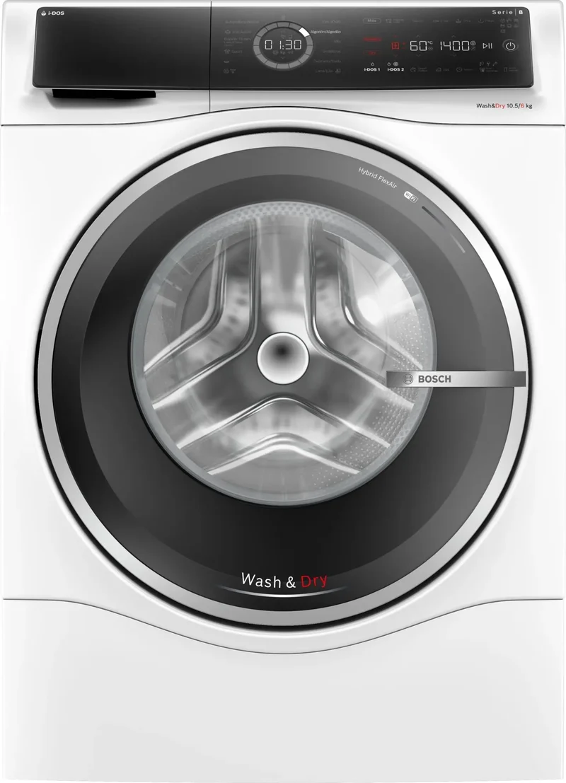 Lavadora - secadora Bosch Serie 8 WNC254A0ES 10.5/6 kg 1400 RPM