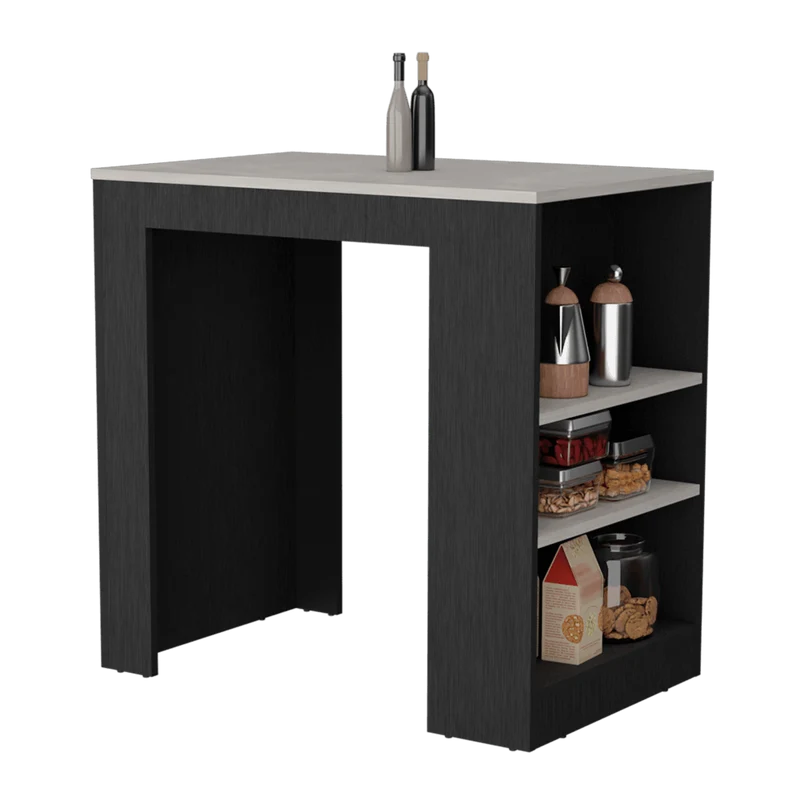 Barra de Cocina Victory, wengue, con Rodachines ZF
