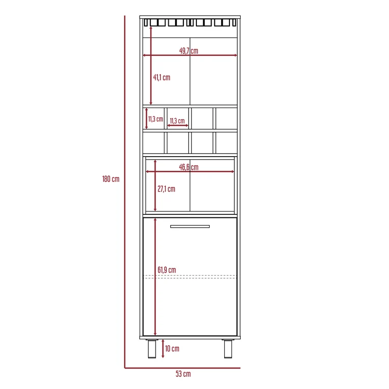 Bar Wesley, Wengue y Miel, Amplio Espacio de Almacenamiento y Porta Copas