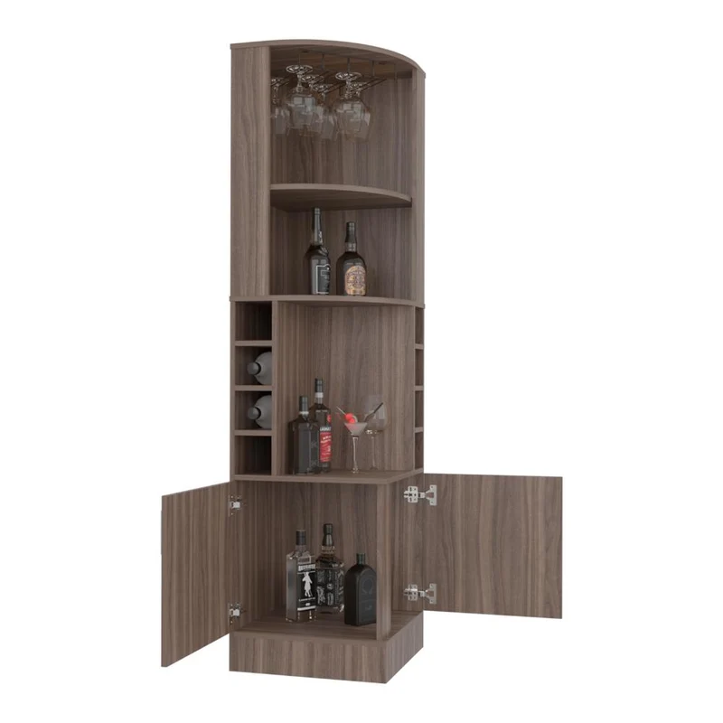 Bar Esquinero Celeste, Avellana, con Dos Puertas y Espacio Porta Copas ZF