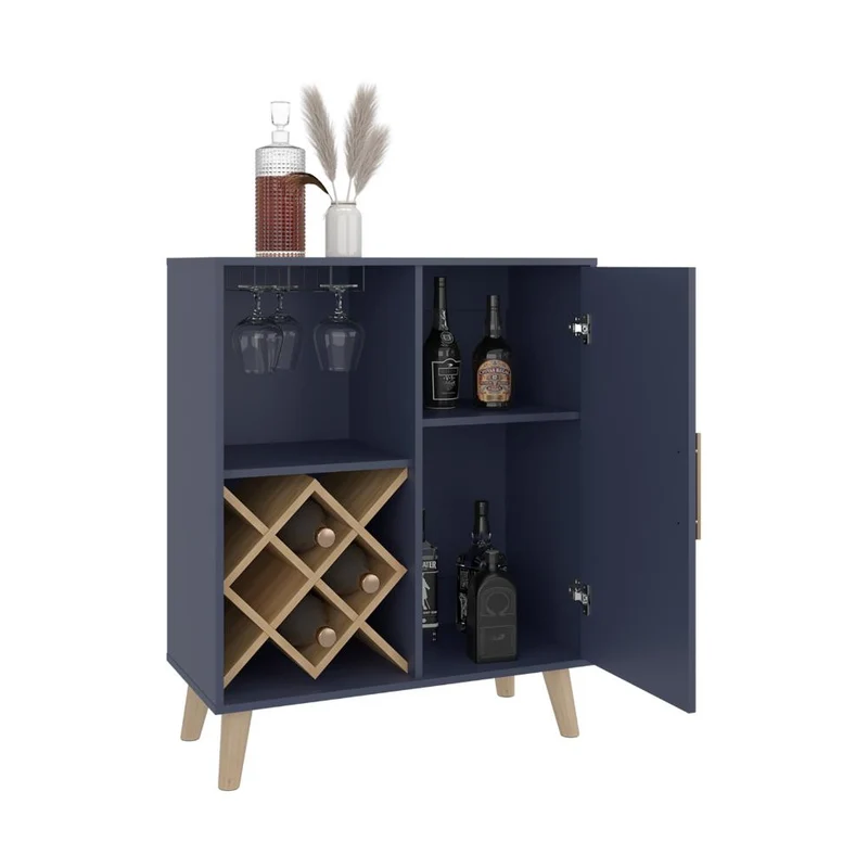 Bar Cave Love, Azul y Kronos Fresno, con Espacio para Botellas y Porta Copas
