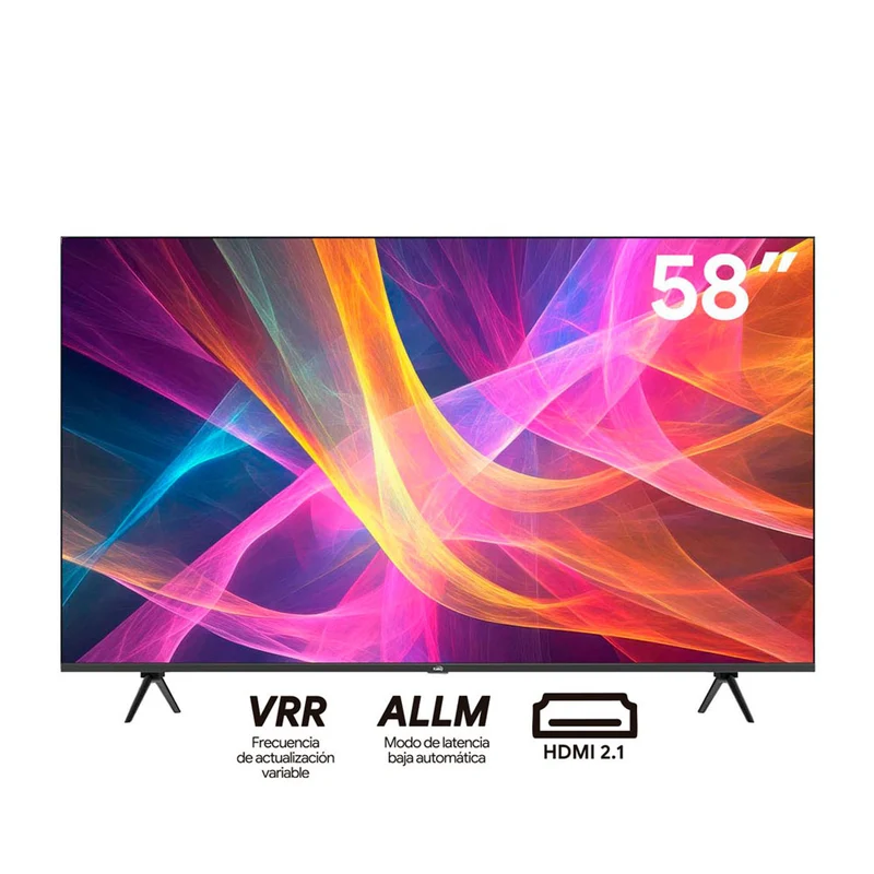 Televisor Kalley QLED de 58 pulgadas 4K ultra HD smart TV con google TV – modelo 58GQ400A