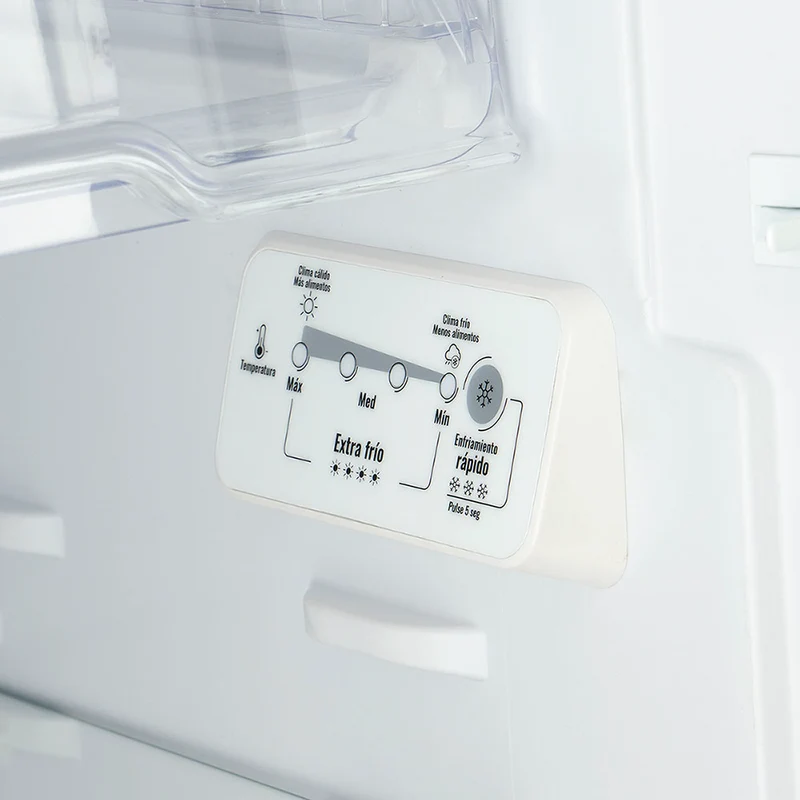 Nevera no frost de 311 litros inverter manija integrada negro esmeralda Haceb