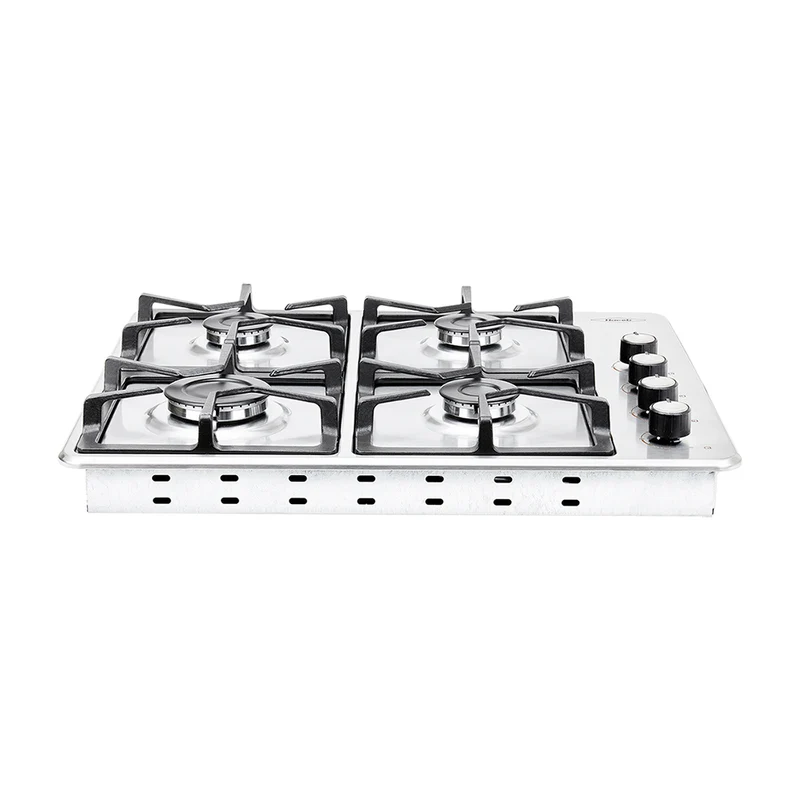 Estufa de empotrar Inoxidable de 60x51 cm hierro fundido a gas natural Haceb