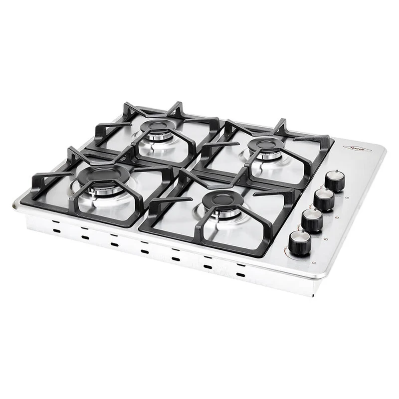 Estufa de empotrar Inoxidable de 60x51 cm hierro fundido a gas natural Haceb