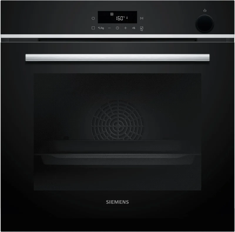 Siemens HR532GBS3 Horno multifunción con aporte de vapor 60 cm Cristal negro Clase A+