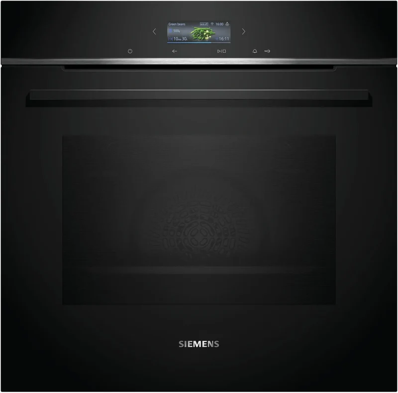 Siemens HB734G1B1 iQ700 Horno multifunción 60 cm AirFry Cristal negro Clase A+