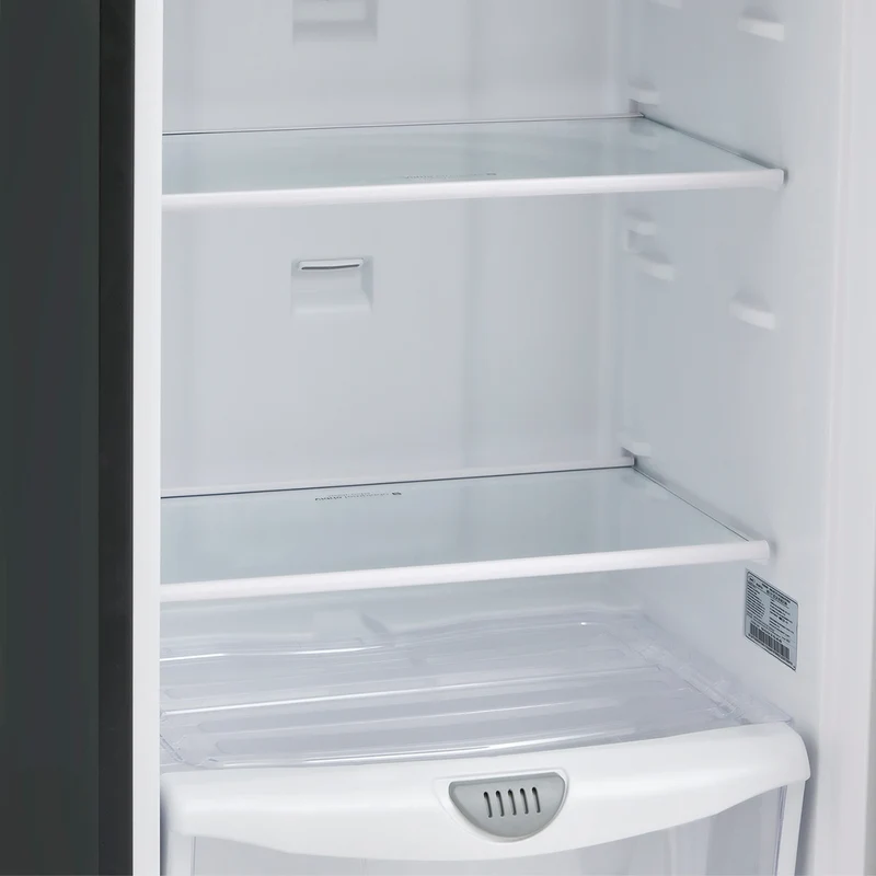 Nevera 311L No Frost con dispensador de agua, manija externa, color titanio, tecnología Inverter