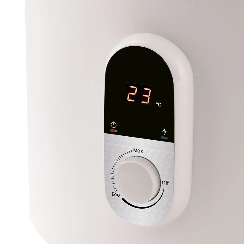 Calentador de acumulación eléctrico 118 litros o 31 galones 120 v blanco Haceb
