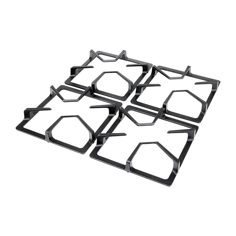 Estufa de empotrar Inoxidable de 60x51 cm hierro fundido a gas propano Haceb