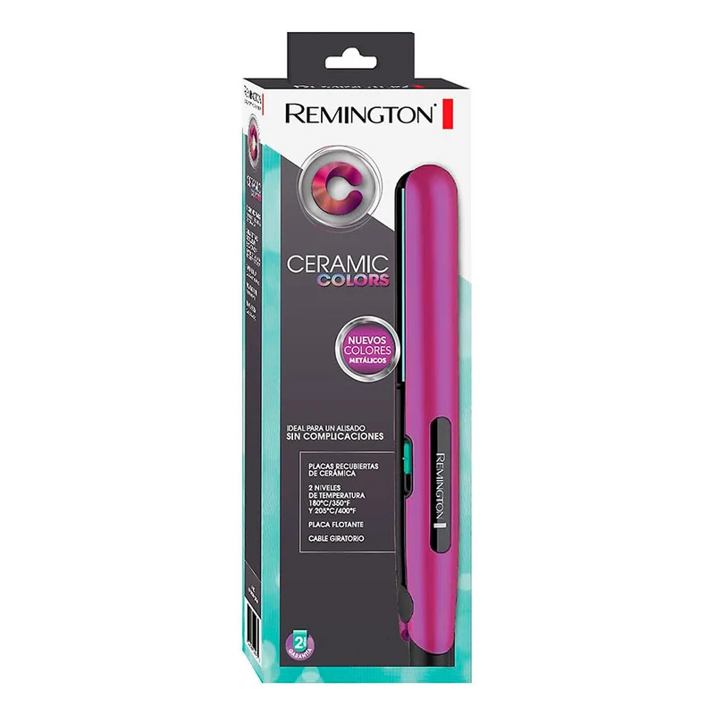 Plancha para cabello profesional placas de cerámica antifrizz Remington