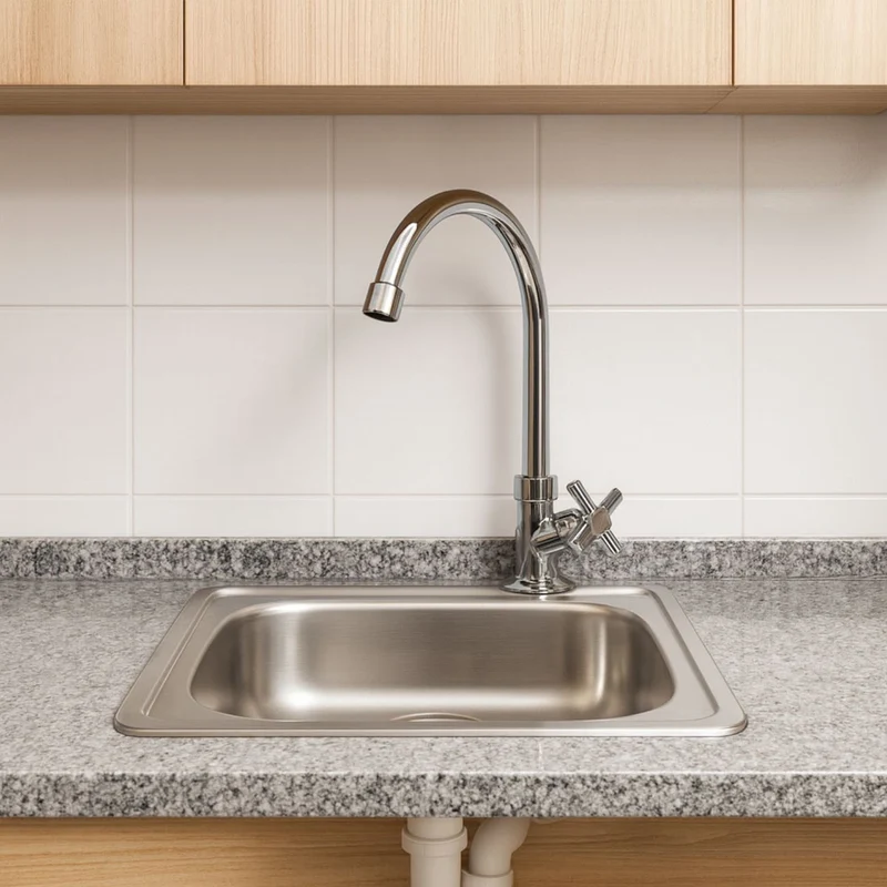 Set lavaplatos acero inoxidable 36 x 39 sobreponer grifería