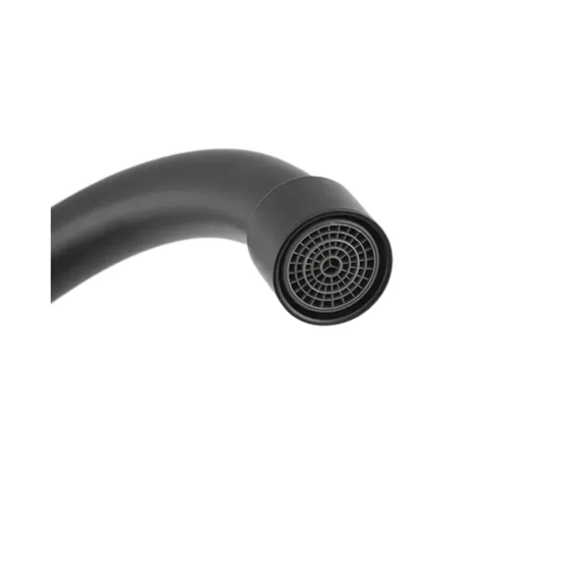 Grifería de pared para lavaplatos negra agua fría