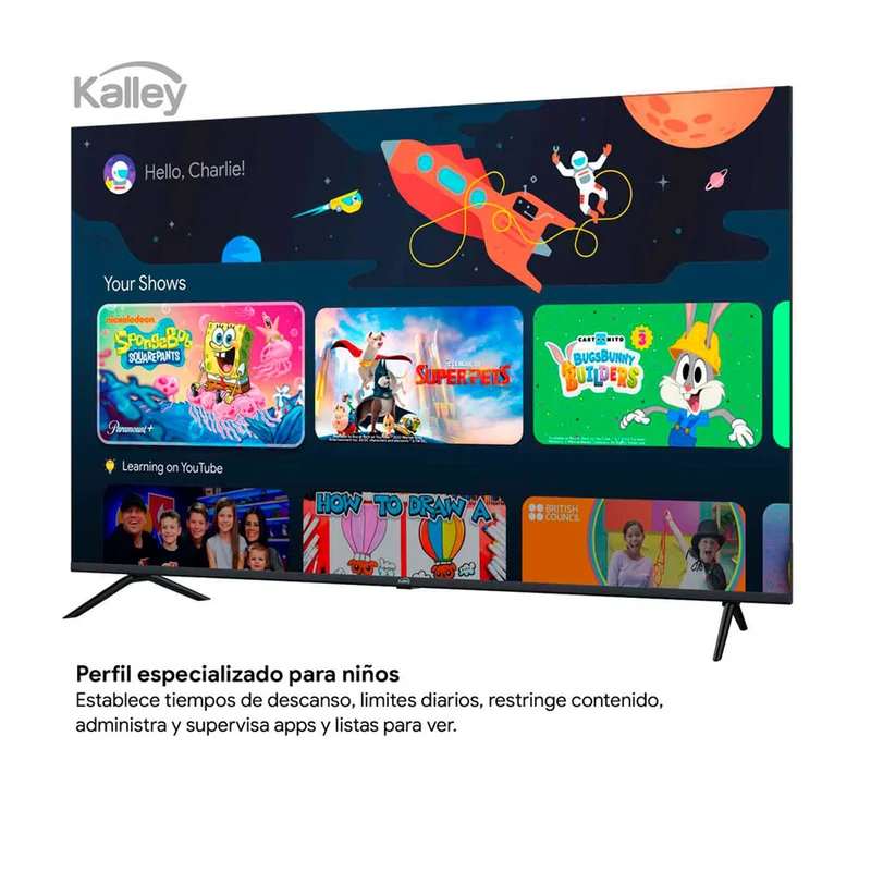 Televisor Kalley MAX LED de 65 pulgadas 4K ultra HD smart TV con google TV – modelo 65G315