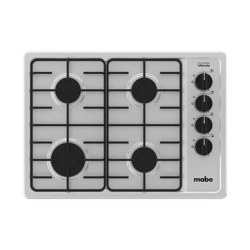 Estufa de empotrar acero Inoxidable 60X43 cm gas natural Mabe