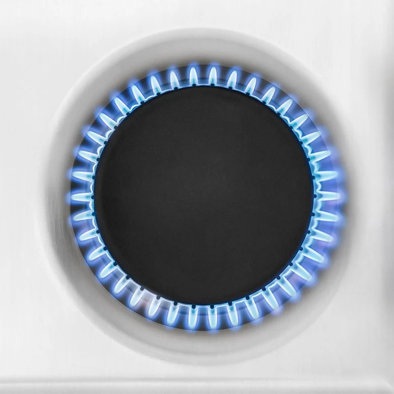 Estufa de empotrar acero Inoxidable 60X43 cm gas natural Mabe