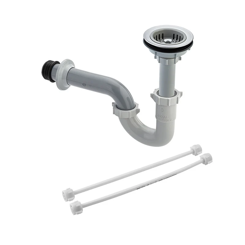 Canastilla Grival 4 Pulgadas + Sifón En P+ 2 Griflex