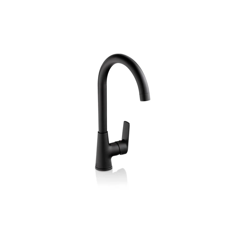 Grifería para lavaplatos Barcelona monocontrol mate black marca corona