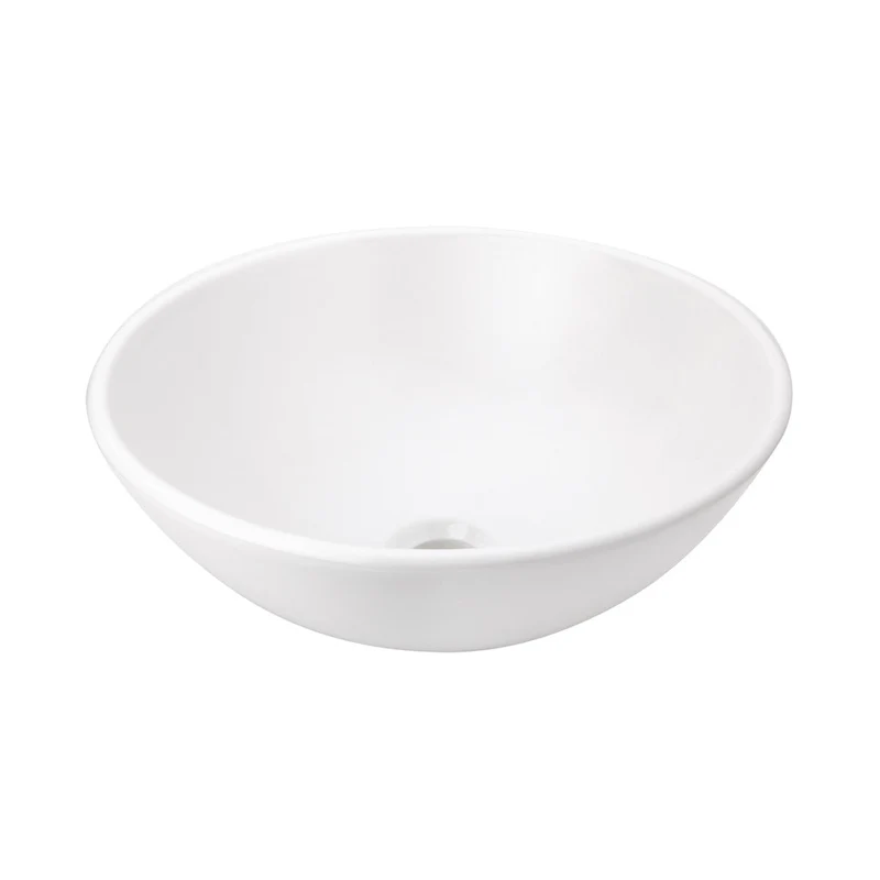 Lavamanos spazio vessel sin desagüe blanco marca corona