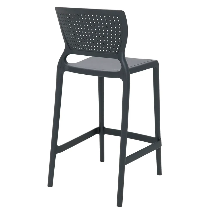 Silla safira alta monobloc en polipropileno grafito Tramontina