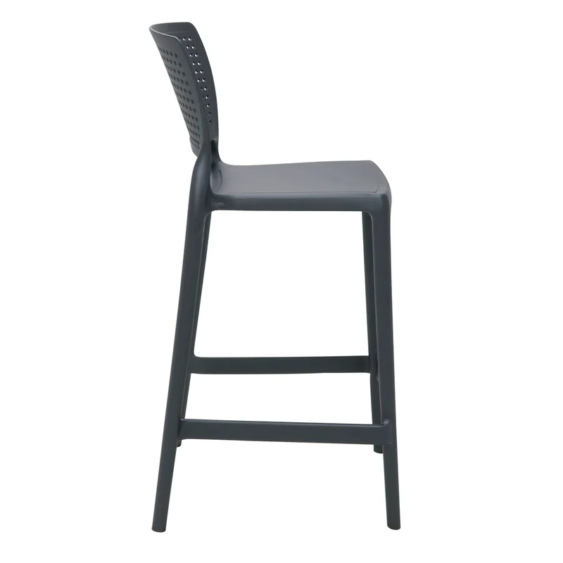Silla safira alta monobloc en polipropileno grafito Tramontina