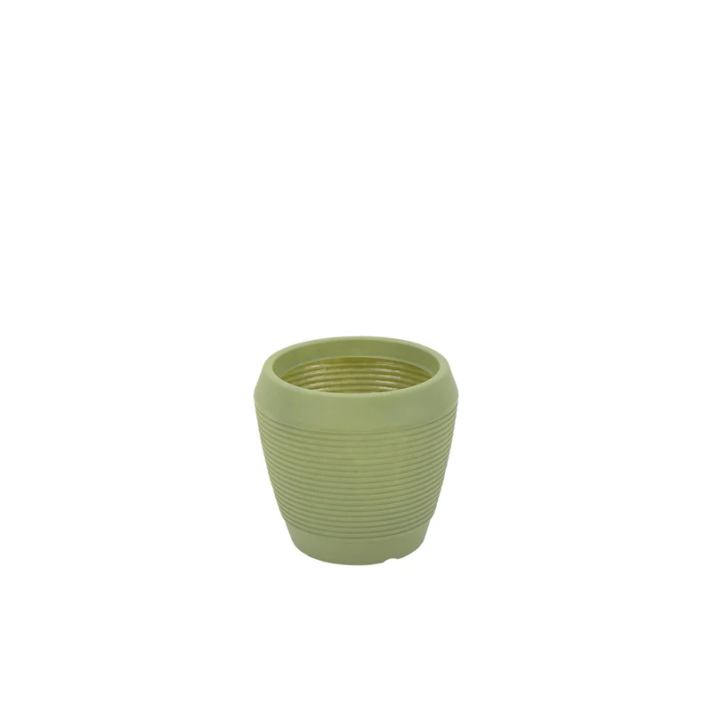 Maceta egípcion en polietileno verde oliva 29 cm Tramontina