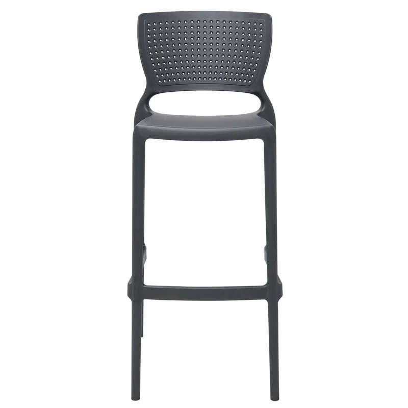Silla safira alta bar monobloc en polipropileno grafito Tramontina
