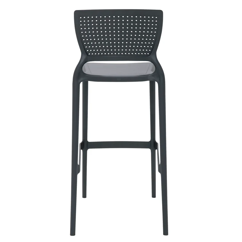 Silla safira alta bar monobloc en polipropileno grafito Tramontina