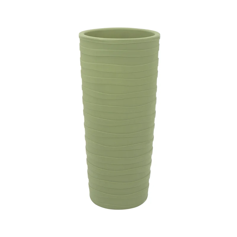 Maceta grego en polietileno verde oliva 80 cm Tramontina