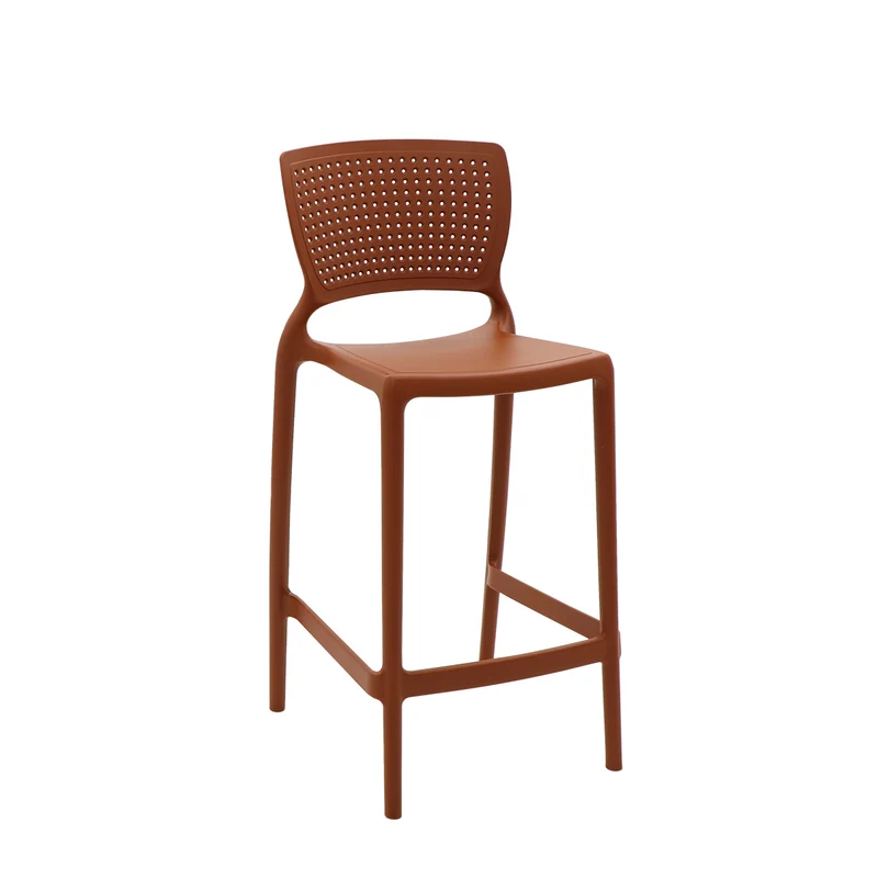 Silla safira alta monobloc en polipropileno terracota Tramontina