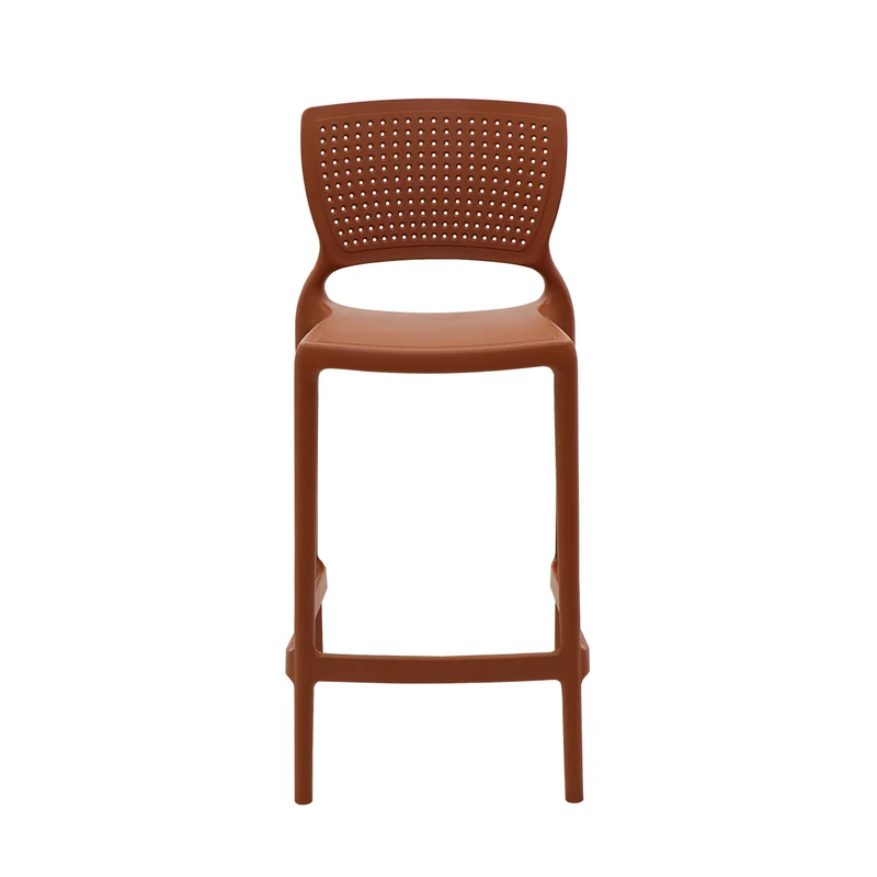 Silla safira alta monobloc en polipropileno terracota Tramontina