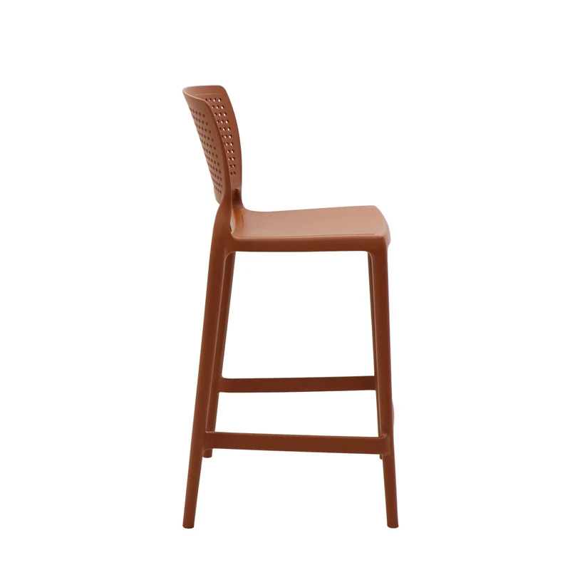 Silla safira alta monobloc en polipropileno terracota Tramontina