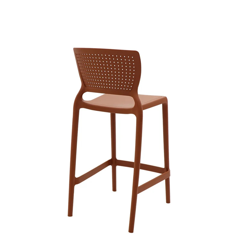 Silla safira alta monobloc en polipropileno terracota Tramontina