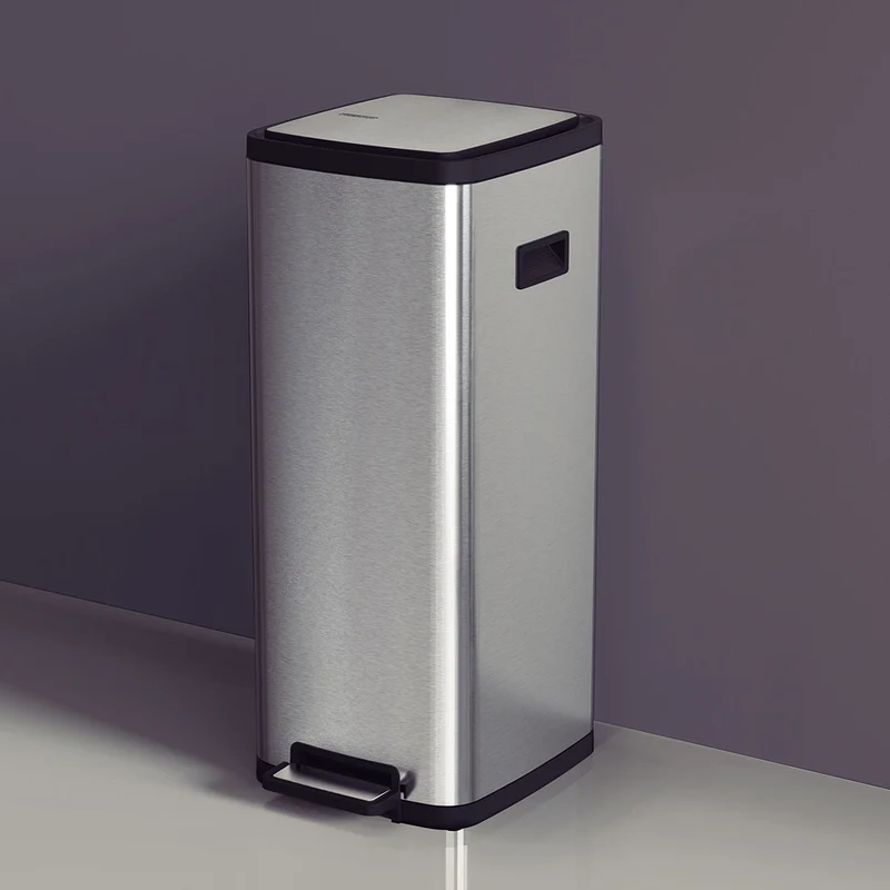 Basurero octos en acero inoxidable con pedal 20 l Tramontina