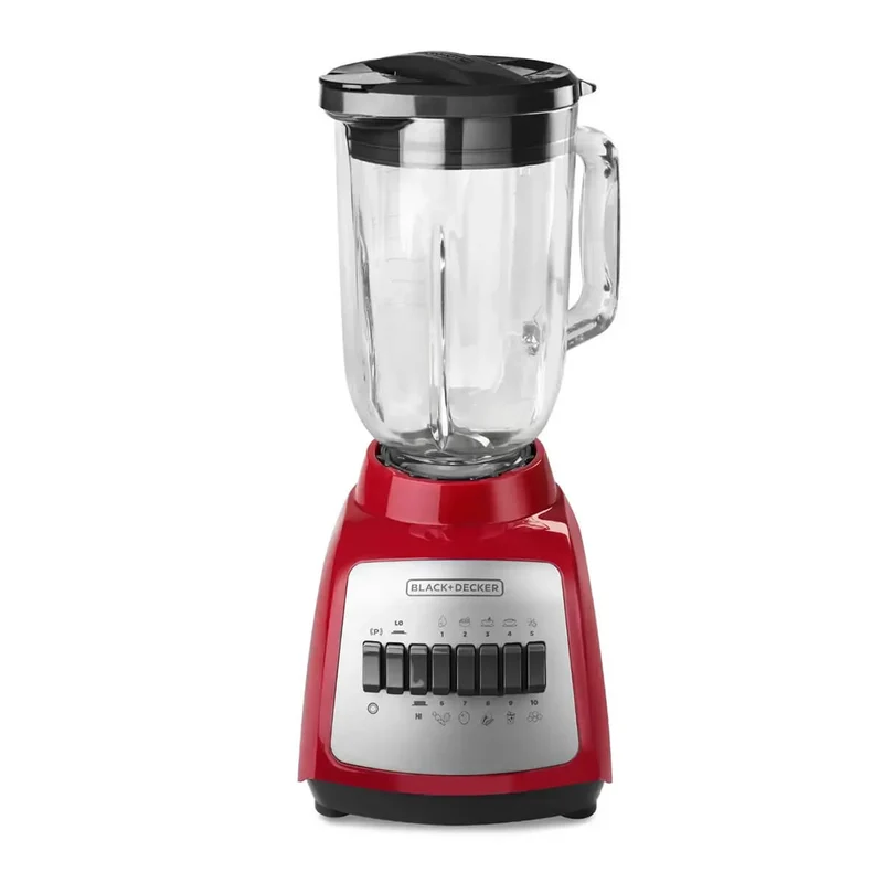 Licuadora 550w 4 puntas, de vidrio black+decker