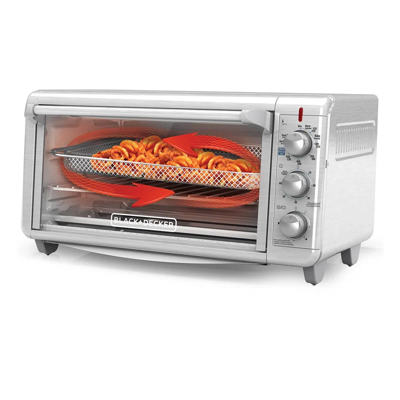 Horno electrico freidora de aire black+decker