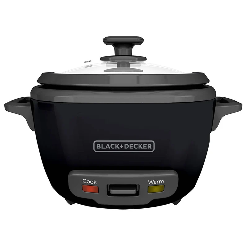 Olla arrocera rinde 7 tazas color negra black+decker