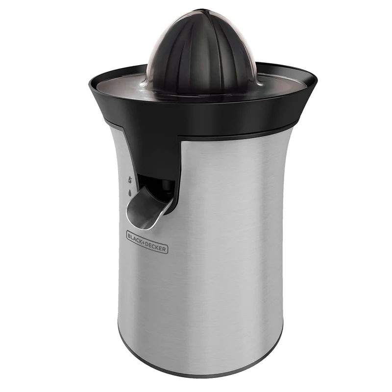 Exprimidor cítricos en acero inoxidable reversible black+decker