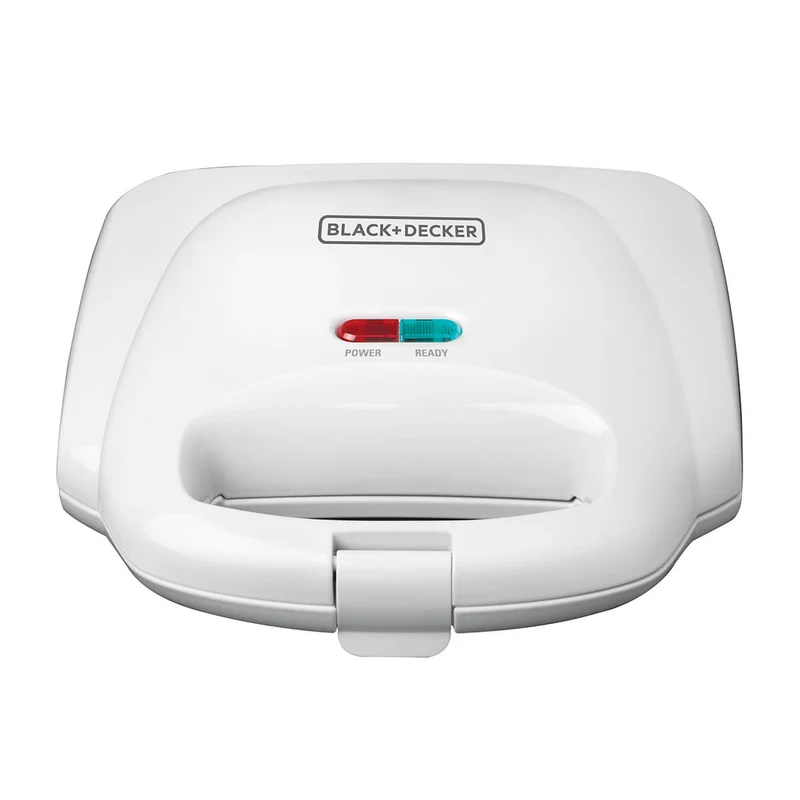 Sandwichera 2 porciones a la vez tuesta, sella y corta black+decker