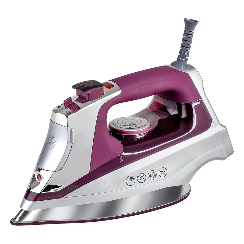 Plancha black + decker suela de titanio y turmalina color morado black+decker
