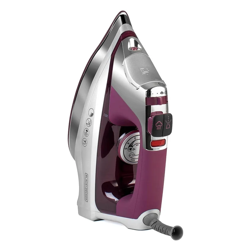 Plancha black + decker suela de titanio y turmalina color morado black+decker