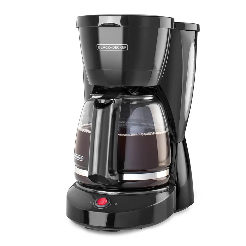 Cafetera jarra de vidriorinde 12 tazas y filtro black+decker