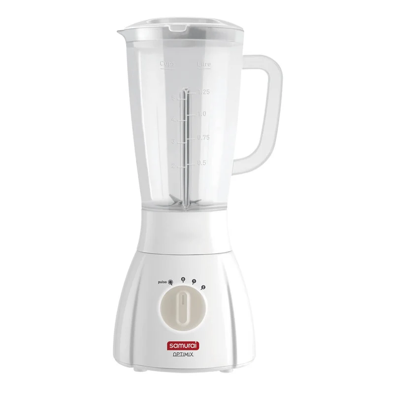 Licuadora optimix 2 velocidades blanca marca samurai