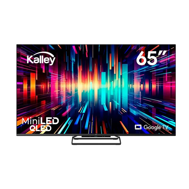 Televisor Kalley mini LED QLED gaming de 65 pulgadas 4K ultra HD smart TV con google TV – modelo 65GM405