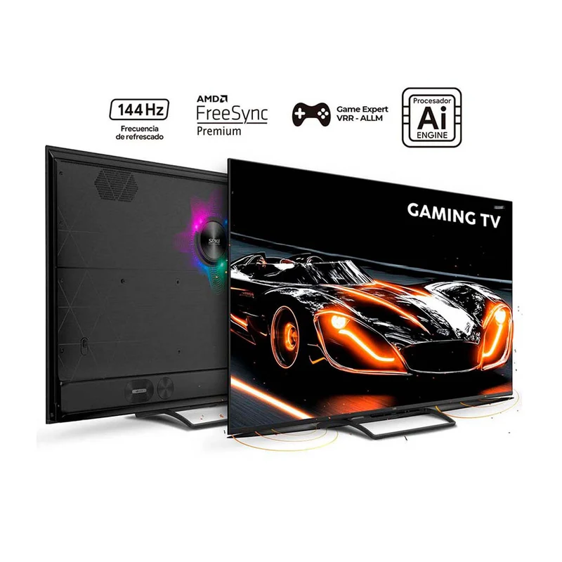 Televisor Kalley mini LED QLED gaming de 65 pulgadas 4K ultra HD smart TV con google TV – modelo 65GM405