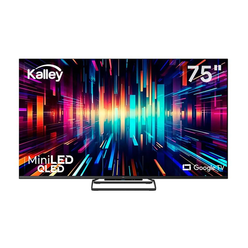 Televisor Kalley mini LED QLED gaming de 75 pulgadas 4K ultra HD smart TV con google TV – modelo 75GM405