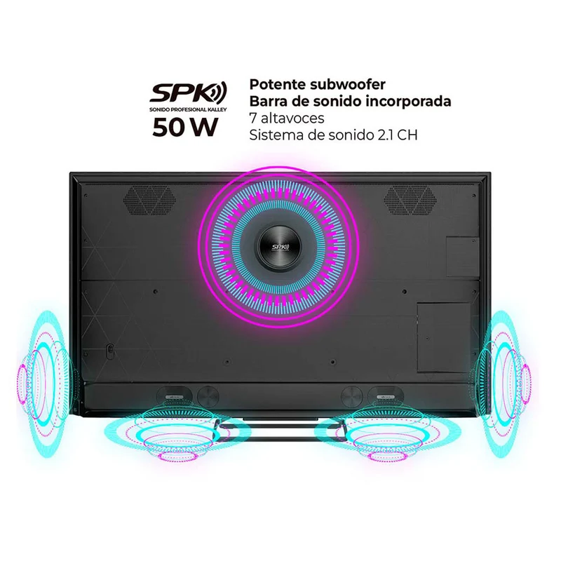 Televisor Kalley mini LED QLED gaming de 75 pulgadas 4K ultra HD smart TV con google TV – modelo 75GM405